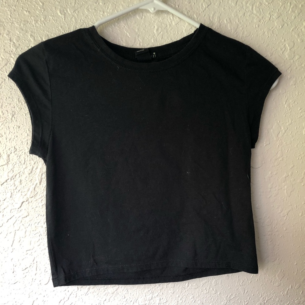 Forever 21 black crop top